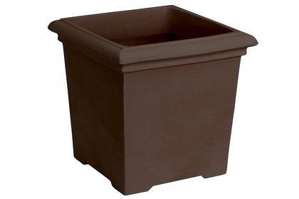 Vaso Quadrado Liso — Bronze